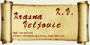 Krasna Veljović vizit kartica